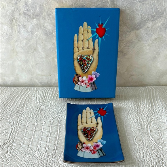 Christian Lacroix Blue Rectangular Plate, New - Picture 1 of 12